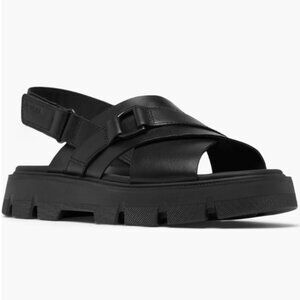 Sorel Women's Black Rein Criss Cross Sandals NWT